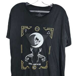 Cloak Brand LARGE The Moon Tarot Card Graphic T-Shirt Men Skull Skeleton Cotton
